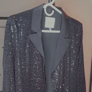 Gibson Latimer Black Sequin Pantsuit